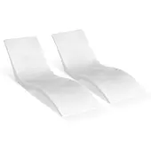 Vevor Liegestühle 2 Stk. Chaiselongue Liegestühle für den Innenbereich des Pools für Wassertiefen bis zu 12,7 cm