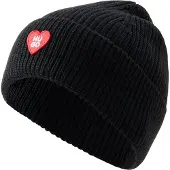 HUGO Beanie "Sentialy Hat" mit Logo-Aufnäher