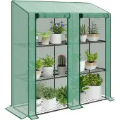 Outsunny Gewächshaus 143L x 46B x 151H cm Grün | Gr.: onesize
