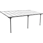 Westmann Alu Terrassenüberdachung Bruce 617 Schwarz 300x617x270 cm