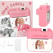 TOPModel Print Camera schwarz weiß Bilder pink