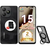Blackview Smartphone WAVE 9C Mobiltelefon, 6,56" HD, 12Go RAM + 64Go ROM / 2To TF, 5000mAh, IP54 Android 15, 4G Dual SIM, 13+8MP, Schwarz