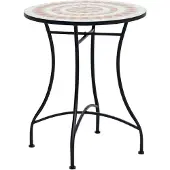 Outsunny Gartentisch Mosaiktisch Balkontisch Beistelltisch Seviertisch rund