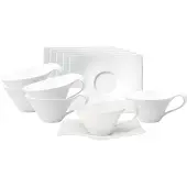 Villeroy & Boch NewWave Teetassen mit Untertassen