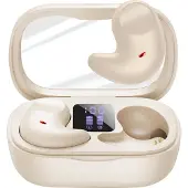 Avizar , TWS Kopfhörer BT5.3 Stereo Bässe ANC stabil klar, Rosa