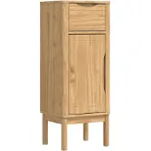vidaXL Badezimmerschrank mit Regal FLORO Wachsbraun 35 x 30 x 90 cm