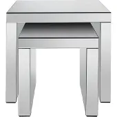 Vente-unique Beistelltische aus MDF und Spiegel 2er-Set - YERVINI