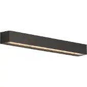 QAZQA Industrielle Außenwandleuchte schwarz 55cm inkl. LED IP65 - Hannah