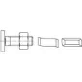 Alstertaler Schrauben & Präzisionsteile Hammerkopfschrauben M10 50 mm 88928 Edel