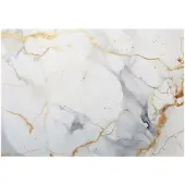 WALLARENA FOTOTAPETE Marmor Abstraktion Gold Weiß Wohnzimmer Vliestapete 300x210