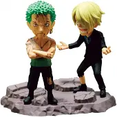 Banpresto One Piece WCF Log Stories PVC Statue Roronoa Zoro & Sanji 8 cm