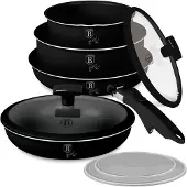 Berlinger Haus BH8257 Mattschwarzes Kochgeschirr-Set