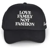 Family First für Herren. HHS2502 Love Family Mütze schwarz (OSFA), Lässig, Baumwolle