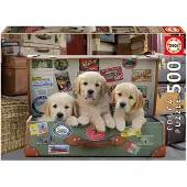 Educa - Hunde im Koffer 500 Teile Puzzle