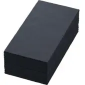 Multi Zellt.Serv.40x40 3lg 1/8 BF schwarz - Hochwertige Servietten 40x40 cm | Packung (250 Servietten)