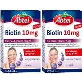 Abtei Biotin 10 mg Tabletten x2 2x30 St