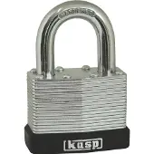 Kasp Stahl-Lamellenschloss, 50 mm, gleichschliessend