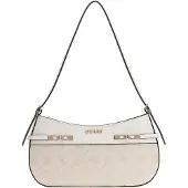 GUESS Umhängetasche Melinda Logo Tri Com Off White Logo