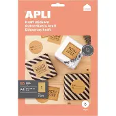 Agipa Naturbraune Etiketten, 210 x 297 mm