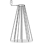 vidaXL Weihnachtsbaum-Beleuchtung 500 LEDs Mehrfarbig 500 cm