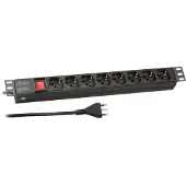 EFB Elektronik 19“ 1HE Steckdosenleiste 8 x IT mit Schalter