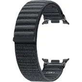 Samsung Galaxy Watch8 Series Nylon Armband Dunkelgrau S/M
