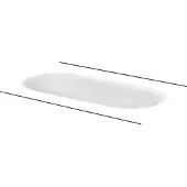 Bette A218-000PW Waschtische Oval Comodo Unterbau Weiß
