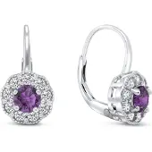 Brilio Silver - Dazzling silver earrings with zircons EA333WAM