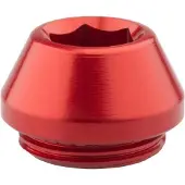 Wolf Tooth Thru Axle Button Slider Endkappe für 12mm HR Steckachse, red