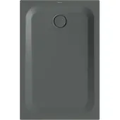 Bette BetteUltra Rechteck-Duschwanne mit Minimum-Wannenträger und BetteAntirutsch Pro, 1200x800x35mm, 1680-403AE,T1, Farbe: Smoke