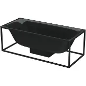 Bette 3451-056 Badewannen Rechteck Lux Shape Schwarz