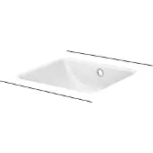 Bette A135-000PW Waschtische Rechteck One Unterbau