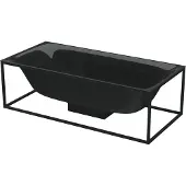 Bette 3453-056 Badewannen Rechteck Lux Shape Schwarz