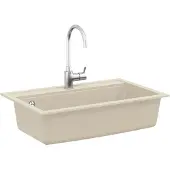 vidaXL Waschbecken Beige 795 x 505 mm Granit