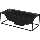 Bette 3452-056 Badewannen Rechteck Lux Shape Schwarz