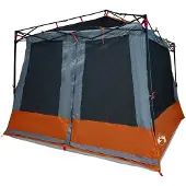 vidaXL Innenzelt mit Dach Grau und Orange 291 x 291 x 240 cm Taft