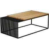 Die Faktorei Faktorei Paul Couchtisch Wildeiche/Metall 100x60x40 cm