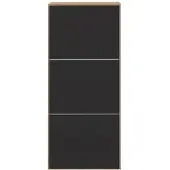 Temahome »Bamboo« Schuhregal Eiche mit Schwarz 50x119x33 cm