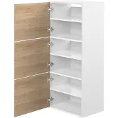 Temahome »Bamboo« Schuhregal Weiß mit Eiche 50x119x33 cm