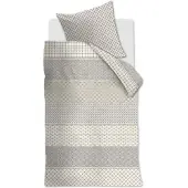 Rivièra Maison Baumwoll- Bettwäsche-Garnitur Ropes Farbe Taupe Größe 135x200+80x80