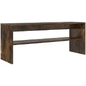 vidaXL TV-Schränk 100 x 30 x 40 cm Geräucherte Eiche Holzwerkstoff