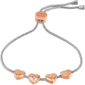 Tommy Hilfiger Damen-Armband aus Edelstahl - Silber/Roségold 2780122
