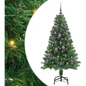 vidaXL Künstlicher Weihnachtsbaum mit 150 LEDs mit Ständer Grün 150 cm