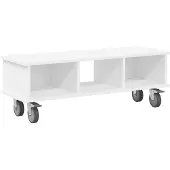 vidaXL TV-Ständer 100 x 35 x 35 cm Weiß Holzwerkstoff