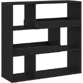 vidaXL Bücherregal Schwarz Eichen-Optik 100 x 33 x 94,5 cm 8004695