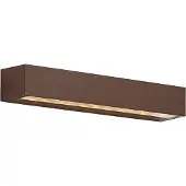 QAZQA Industrielle Außenwandleuchte RostBraun 38cm inkl LED IP65 Hannah