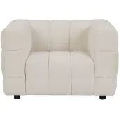 Vente-unique Sessel Mit Gerader Rückenlehne Lerici Weiß 106 cm