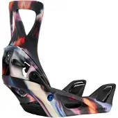 Burton Re Flex Frau Steigt Auf Snowboardbindungen