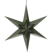 MARELIDA Weihnachtsstern Papierstern Luna Dekostern 6-zackig D: 30cm grün