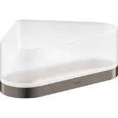 GROHE Eck-Duschablage Selection 41038, mit Halterung, Metall / Kunststoff, hard graphite gebürstet